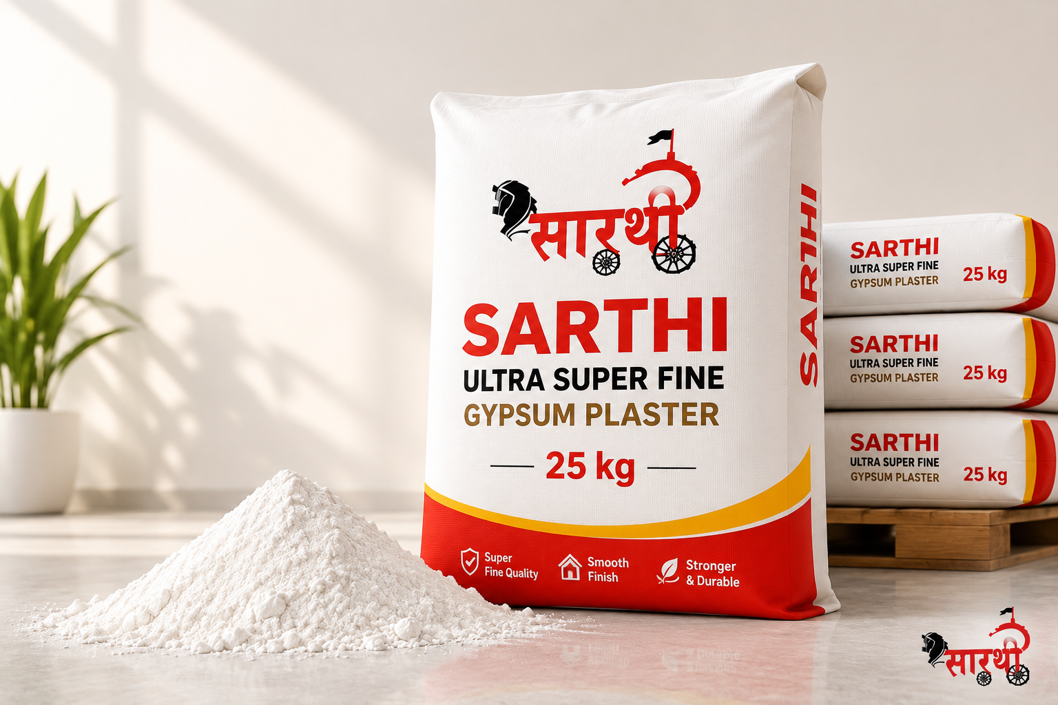 Sarthi Ultra Super Fine Gypsum Plaster